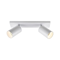 Deko-Light ceiling luminaire CAN TILT SQUARE 2 flames, square, swivelling, rotatable GU10 IP20, white dimmable