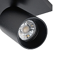 Deko-Light ceiling luminaire CAN TILT SQUARE 2 flames, square, swivelling, rotatable GU10 IP20, black dimmable