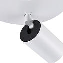 Deko-Light ceiling luminaire CAN TILT ROUND 2 flames, round, swivelling, rotatable GU10 IP20, white dimmable