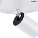 Deko-Light ceiling luminaire CAN TILT ROUND 3 flames, round, swivelling, rotatable GU10 IP20, white dimmable