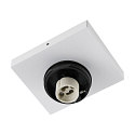 Luminaire de plafond CAN TILT BASE à 1 flamme, angulaire GU10 IP20, blanche gradable