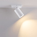 Luminaire de plafond CAN TILT BASE à 1 flamme, angulaire GU10 IP20, blanche gradable