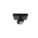 ceiling luminaire CAN TILT BASE / MIXN MATCH 1 flame, square GU10 IP20, deep black dimmable