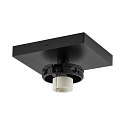 Deko-Light ceiling luminaire CAN TILT BASE / MIXN MATCH 1 flame, square GU10 IP20, deep black dimmable