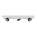 ceiling luminaire CAN TILT BASE / MIXN MATCH 3 flames, square, long GU10 IP20, signal white dimmable