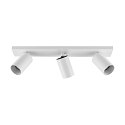 Luminaire de plafond CAN TILT BASE 3 flammes, angulaire GU10 IP20, blanche gradable
