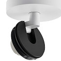 Luminaire de plafond CAN TILT BASE à 1 flamme, rond GU10 IP20, blanche gradable
