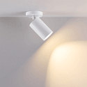 Luminaire de plafond CAN TILT BASE à 1 flamme, rond GU10 IP20, blanche gradable