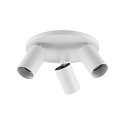 Luminaire de plafond CAN TILT BASE 3 flammes, rond GU10 IP20, blanche gradable