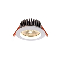  Recessed LED ceiling luminaire COB 95 round, 13W, current constant, 34,8V DC, 350mA, 3000K, white