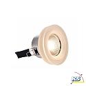  Recessed LED ceiling luminaire COB 68 ACRYL, 6.5W, 30°, aluminum, silver, satin, 2700K