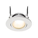 Deko-Light Plafonnier encastr COB-68 rond, courant constant IP20, blanche gradable