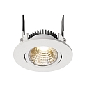 Apparecchio da incasso a soffitto COB-68-24V rotondo, tensione costante IP20, chiaro, trasparente, Bianco dimmerabile