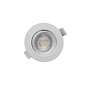 Deko-Light LED Sanierungs-Downlight SMD-68-230V-RUND, IP20, schwenkbar 36, dimmbar, 6.5W 4000K 550lm 45, verkehrsweiss