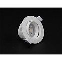 Deko-Light LED Sanierungs-Downlight SMD-68-230V-RUND, IP20, schwenkbar 36, dimmbar, 6.5W 4000K 550lm 45, verkehrsweiss