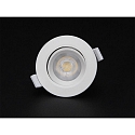 Deko-Light LED Sanierungs-Downlight SMD-68-230V-RUND, IP20, schwenkbar 36, dimmbar, 6.5W 4000K 550lm 45, verkehrsweiss