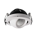 Deko-Light Recessed LED ceiling luminaire BELLATRIX, current constant, 18V DC, 500mA, 9W 3000K 760lm 40, cRi > 90, swivelling, white