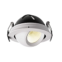 Deko-Light Recessed LED ceiling luminaire BELLATRIX, current constant, 18V DC, 500mA, 9W 3000K 760lm 40, cRi > 90, swivelling, white
