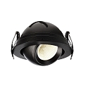 Deko-Light Recessed LED ceiling luminaire BELLATRIX, current constant, 18V DC, 500mA, 9W 3000K 760lm 40, cRi > 90, swivelling, black