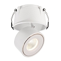 Recessed LED ceiling luminaire UNI II MAX, 34-35V DC, current constant, 24W 3000K 2150lm 33, dimmable, white