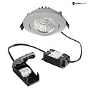 Deko-Light ceiling recessed luminaire DIONE voltage constant IP20, silver grey, white dimmable