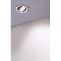 Deko-Light ceiling recessed luminaire DIONE IP20 IP20, silver, white dimmable