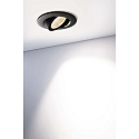Deko-Light ceiling recessed luminaire DIONE IP20 IP20, black, white dimmable