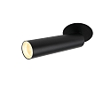 Deko-Light ceiling recessed luminaire SLIM cylindrical, adjustable, UGR < 19 IP20, deep black dimmable