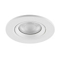 LED Einbaustrahler SURTUR TILT 68 CCT, IP44 IK06, 6W 2700/3000/4000K 600lm 40�, CRi>90, dimmbar, schwenkbar