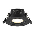 Deko-Light LED Einbaustrahler SURTUR TILT 68 CCT, IP44 IK06, 6W 2700/3000/4000K 600lm 40�, CRi>90, dimmbar, schwenkbar, schwarz