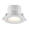 LED Einbaustrahler SURTUR TILT 83 CCT, IP44 IK06, 9W 2700/3000/4000K 1000lm 40�, CRi>90, dimmbar, schwenkbar