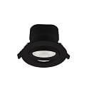recessed spotlight SURTUR TILT 83 swivelling IP20 | IP44, black dimmable