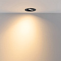 Deko-Light LED Einbaustrahler SURTUR TILT 83 CCT, IP44 IK06, 9W 2700/3000/4000K 1000lm 40�, CRi>90, dimmbar, schwenkbar, schwarz