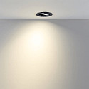 Deko-Light LED Einbaustrahler SURTUR TILT 83 CCT, IP44 IK06, 9W 2700/3000/4000K 1000lm 40�, CRi>90, dimmbar, schwenkbar, schwarz