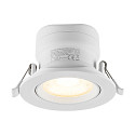 LED Einbaustrahler SURTUR TILT 83 DTW, IP44 IK06, � 10.5cm, 9W 1800-2700K 720lm 40�, CRi>90, Dim-To-Warm, schwenkbar