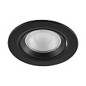 Deko-Light LED Einbaustrahler SURTUR TILT 83 DTW, IP44 IK06, � 10.5cm, 9W 1800-2700K 720lm 40�, CRi>90, Dim-To-Warm, schwenkbar, schwarz