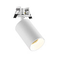Deko-Light recessed spotlight CAN TILT ROUND 1 flame, round, adjustable GU10 IP20, signal white dimmable