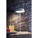 Deko-Light Lampe de table MIRAM IP54, d�gager, transparent, blanche gradable