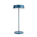 Lampe de table MIRAM IP54, bleu, d�gager, transparent gradable