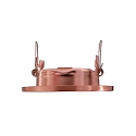 Deko-Light Recessed ceiling ring 68s, voltage constant, 12V AC / DC, GU5.3 / MR16, 50W, swivelling, brushed copper
