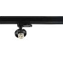 3-phase spot CAN BASE rotatable GU10 IP20, black dimmable