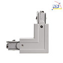 Deko-Light Connettore a L trifase D LINE sinistra-destra con meccanismo intercambiabile, Grigio