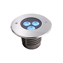  LED Bodeneinbauleuchte III RGB Auenstrahler, 24V DC, 6W, 30, Edelstahl, Silber