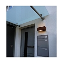 Deko-Light Wall luminaire Rilongo outdoor luminaire, 220-240V AC / 50-60Hz, E27, 18W, IP54, brown