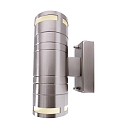 Wall luminaire ZILLY II UP&DOWN, 35W, 2x GU10, 220-240V, IP44, stainless steel, silver