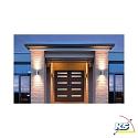 Deko-Light Applique da esterno ZILLY II UP&DOWN su / giù GU10 IP44, chiaro, Argento, trasparente