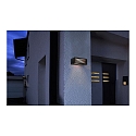  Kapego wall luminaire Wall Line III, voltage constant, 220-240V AC / 50-60Hz, E27, 18W, die-cast aluminum, anthracite