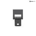  Lampada da parete ROBI FLEX tensione costante, inclinabile IP54, Grigio scuro 