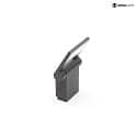  Lampada da parete ROBI FLEX tensione costante, inclinabile IP54, Grigio scuro 