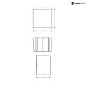  Outdoor LED luminaire ARCTURUS II LED wall luminaire, 5.5W, 3000K, 0-90°, IP54, dark grey